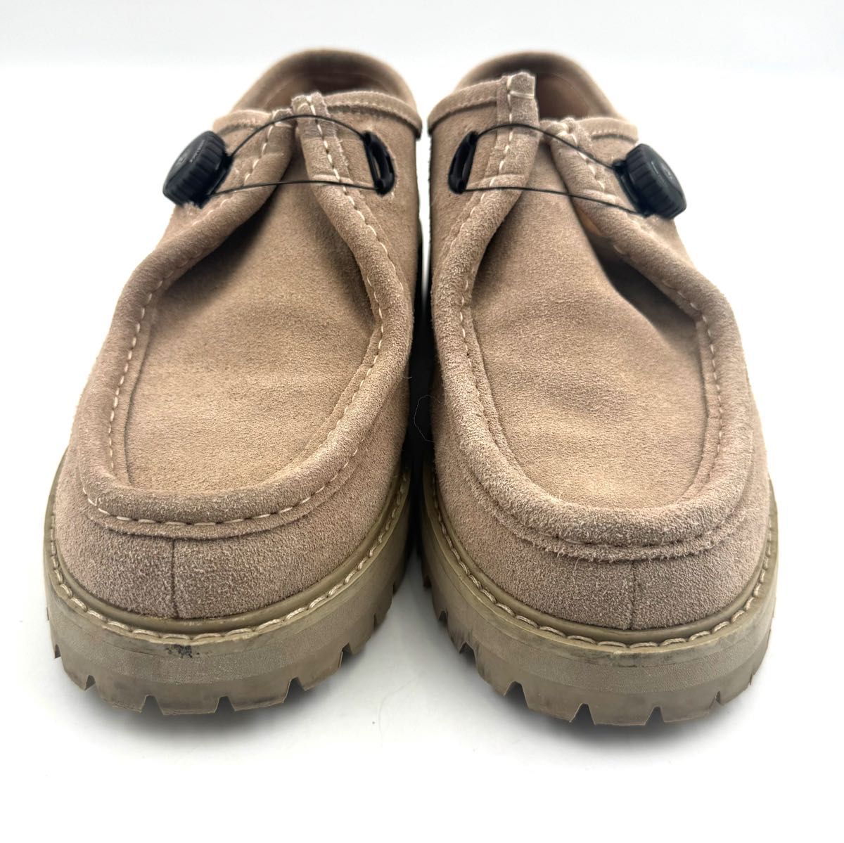 pg knock ベージュ スエード モカシン ダイヤル式　playground 希少】pg playground knock プレイグラウンド ノック ベージュ