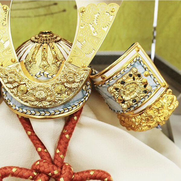 兜 兜師 龍玉作 五月人形 豪華装飾 五月人形「空色に