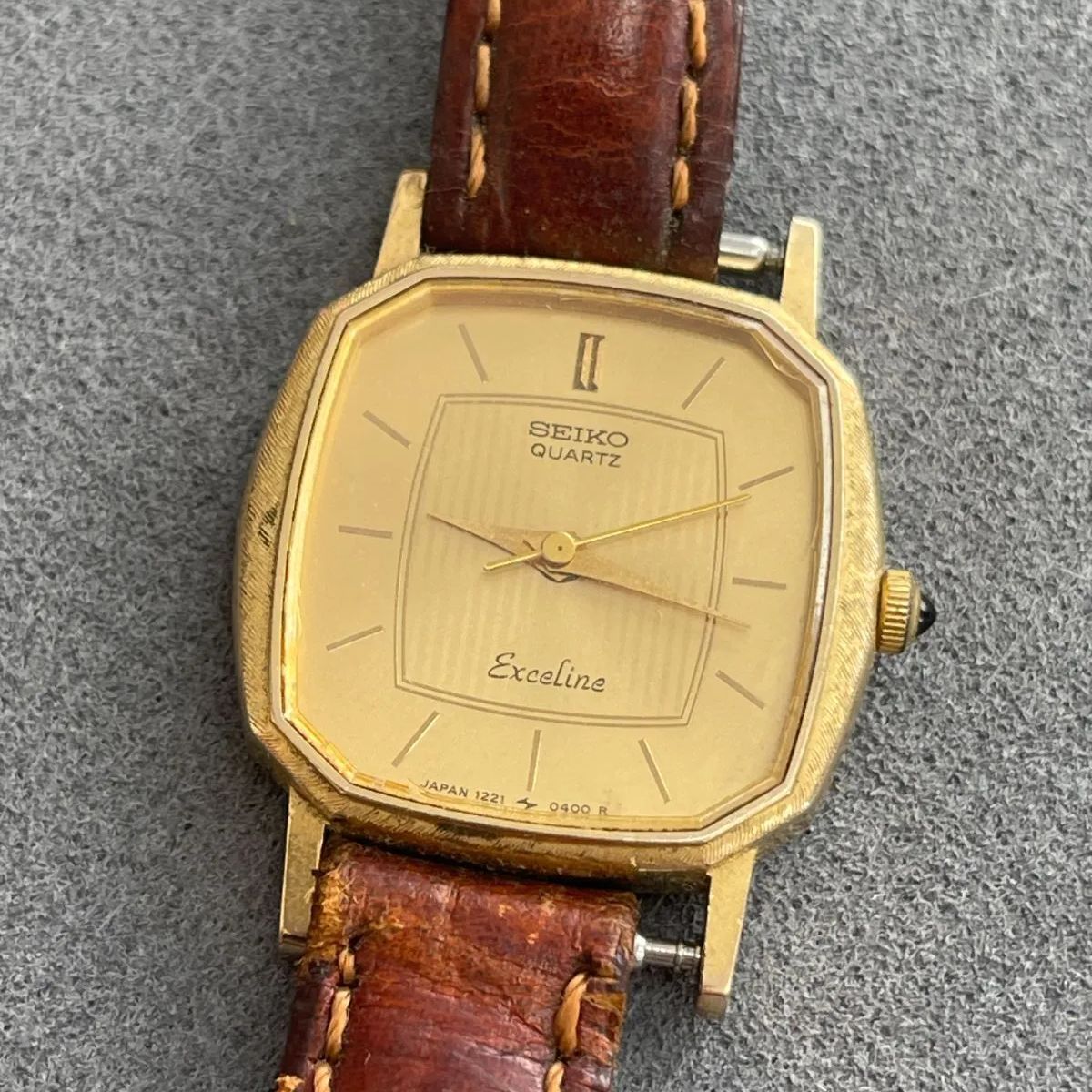 D【ヴィンテージ】SEIKO セイコー クオーツ エクセリーヌ Exceline 