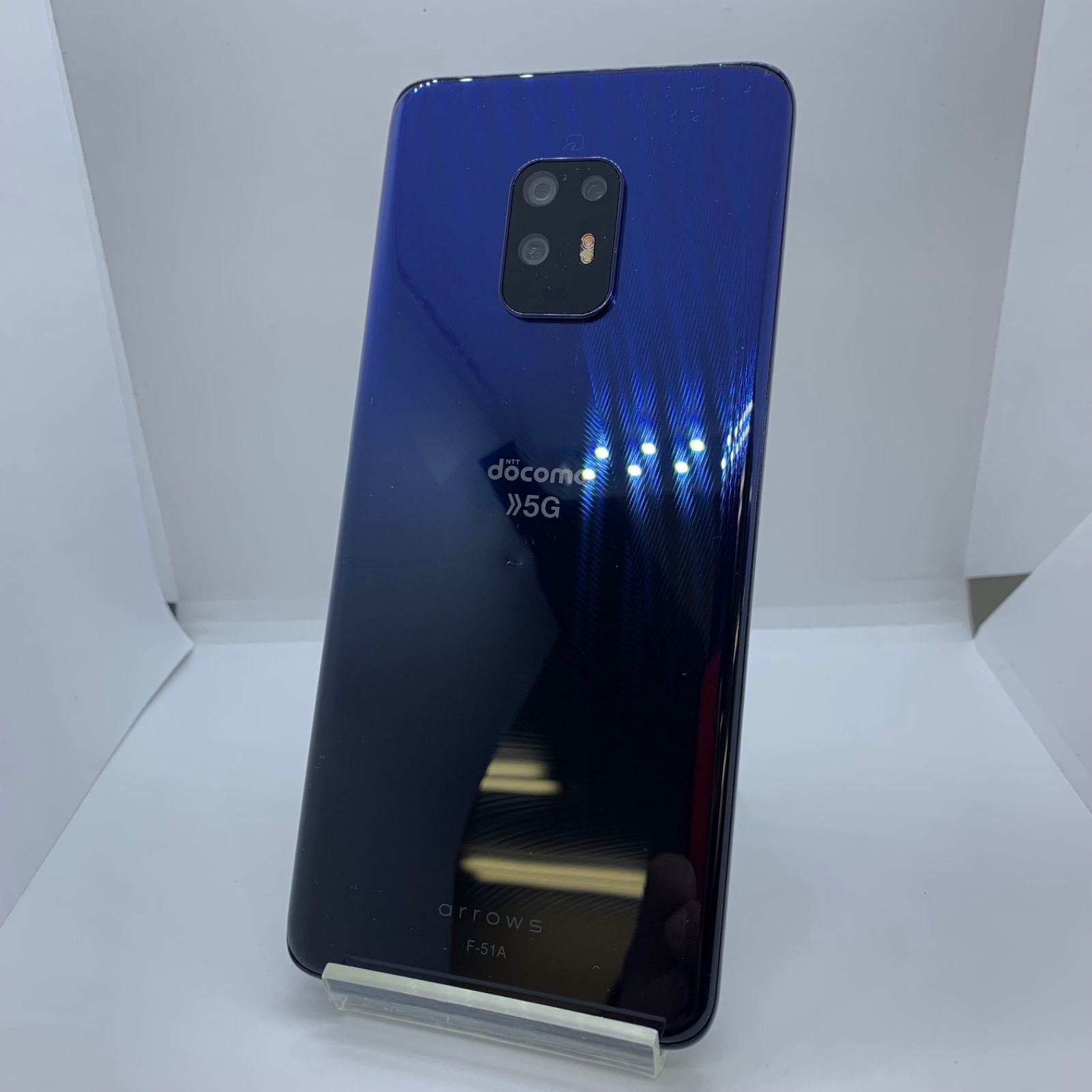 【中古品】docomo arrows 5G 128GB F-51A ブルー