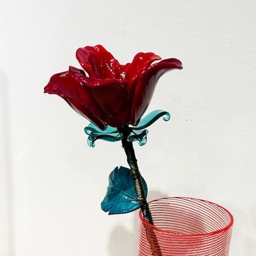 ヴェネチアガラスの薔薇 fiore di amore