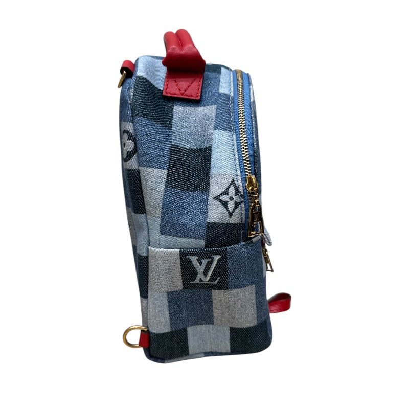 ルイ ヴィトン LOUIS VUITTON パームスプリングス バックパックMINI M45043 ブルー デニムモノグラム レディース リュック デイパック