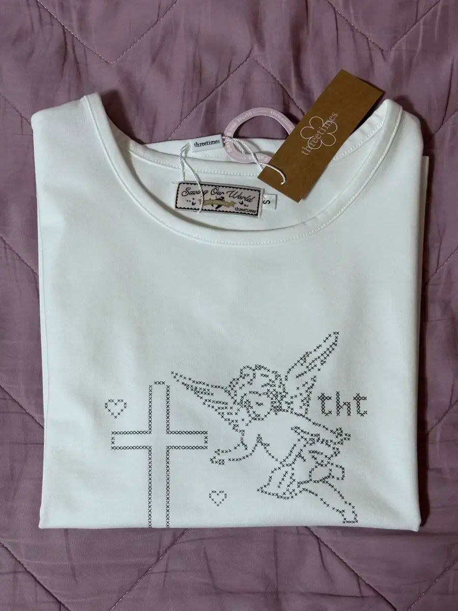 【threetimes】 Pixel angel tee 3色 ★送料・関税込★大人気★ 新品 threetimes(スリータイムズ) pixel angel tee px 天使の