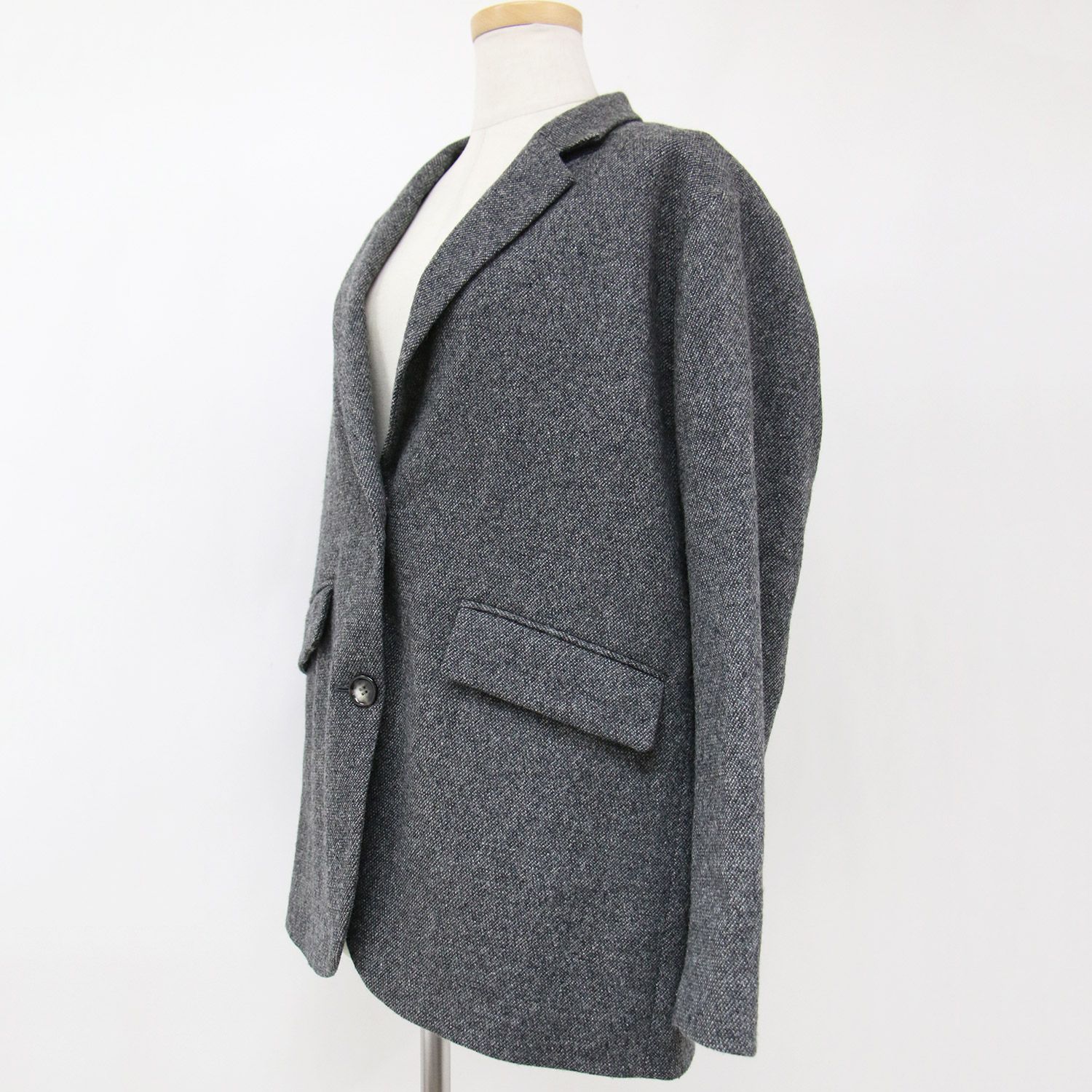 Spick&Span ツィードテーラードジャケット グレー 36 Spick＆Span 「Spick & Span」 テーラードジャケット 36 グレー