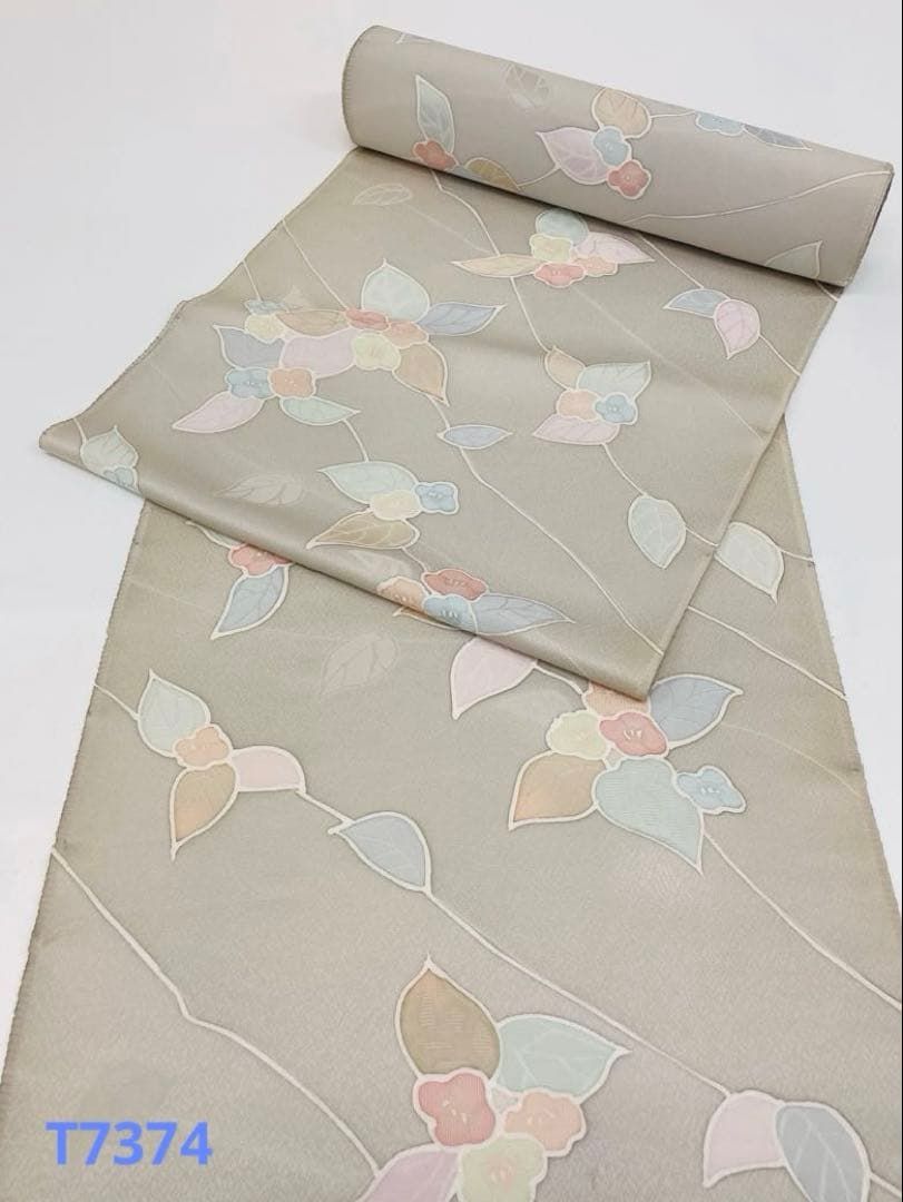 小紋 手描 紋意匠 紫陽花文様 正絹 反物 - メルカリ