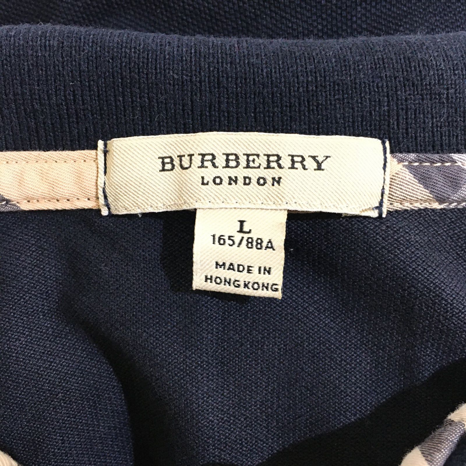 美品】BURBERRY LONDON バーバリー ロンドン ワンポイントロゴ