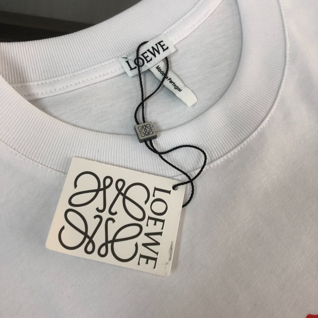 値下げ！ LOEWE ロゴプリント Tシャツ M ホワイト 本日限定特価】LOEWE 春夏 ロゴプリントTシャツ [本日特価|新品