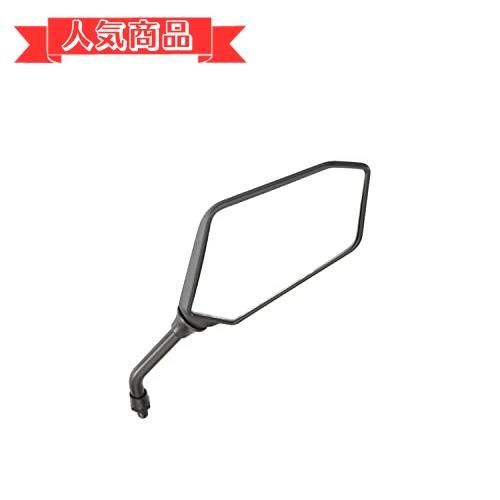 happy-shops右側用_10mm(逆ネジ) キタコ(KITACO) GPRミラー タイプ1 ピロボール式角度調整 逆ネジM10 右側用 1本入り '07年保安基準適合 汎用 ブラック 675-1203121