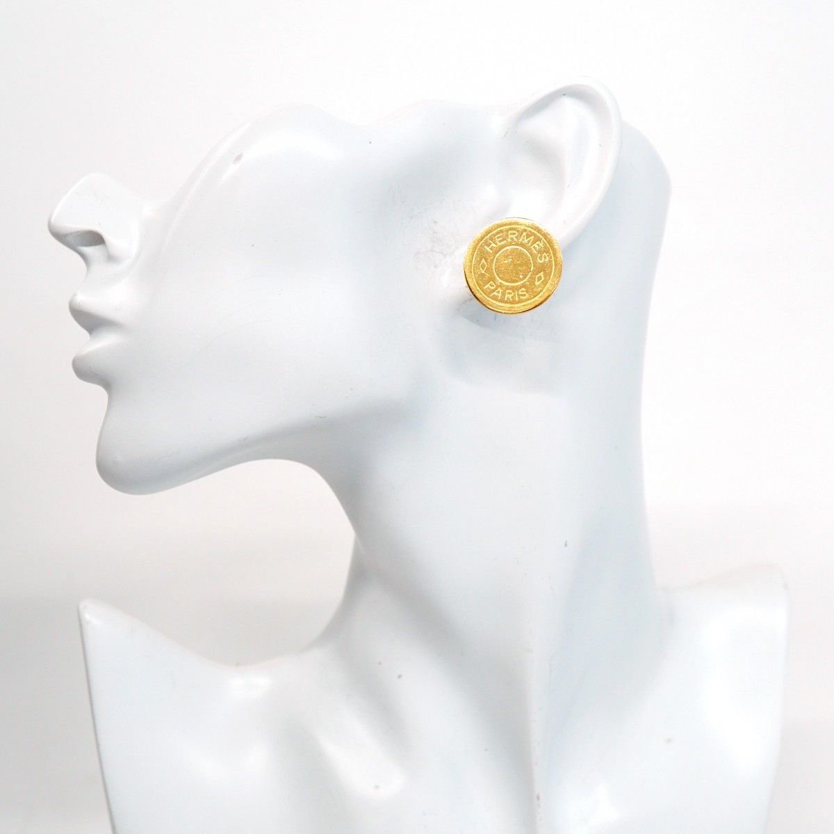 5jgb0013】エルメス イヤリング セリエ GPメッキ ゴールド【中古