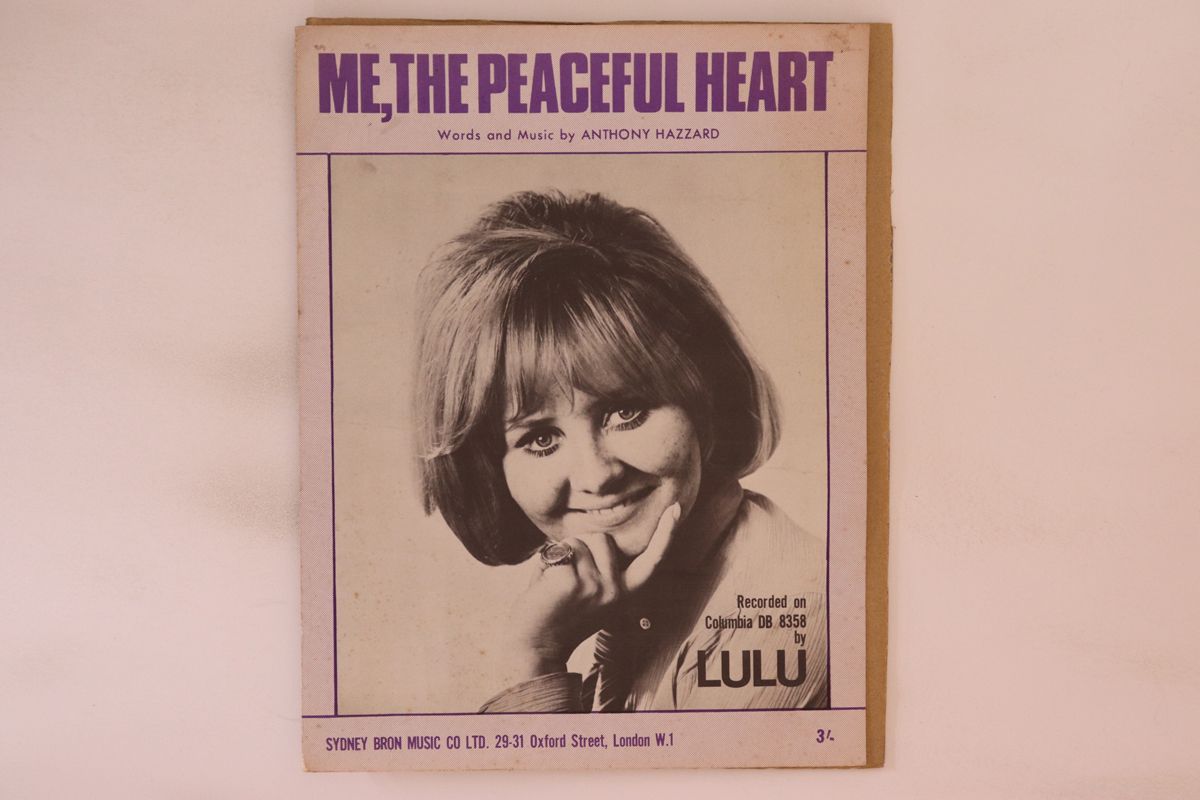 英BOOKS Score， Anthony Hazzard， LULU Me， The Peaceful Heart ANTHONYHAZZARD WEST CENTRAL PRINTING /00015