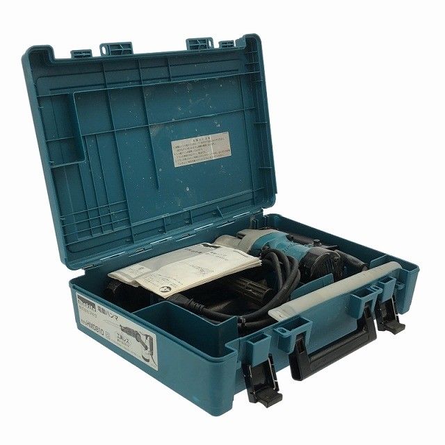 品 makita マキタ 100V 電動ハンマー HM0810 ケース付 六角軸 コンクリートブレーカー ハツリ機 はつり機 斫り機117272