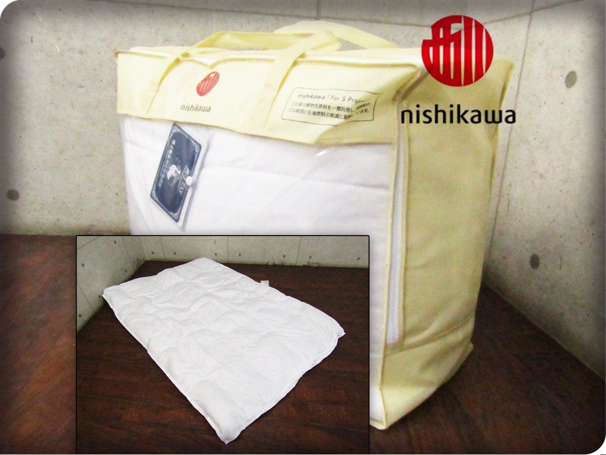 展示品□未使用品/nishikawa/西川産業/羽毛掛けふとん/ツインダウン/シングルロングサイズ/KA 0379  5300/GY3252/700White/6万/yykn1144k - メルカリ