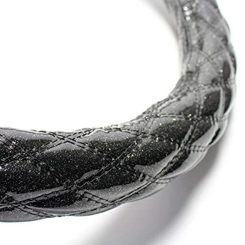 Azur ハンドルカバー 2t ブルーテックキャンター(H22.11-) ステアリングカバー ラメブラック LS(外径約39.5-40.5cm) XS55A24A-LS-003