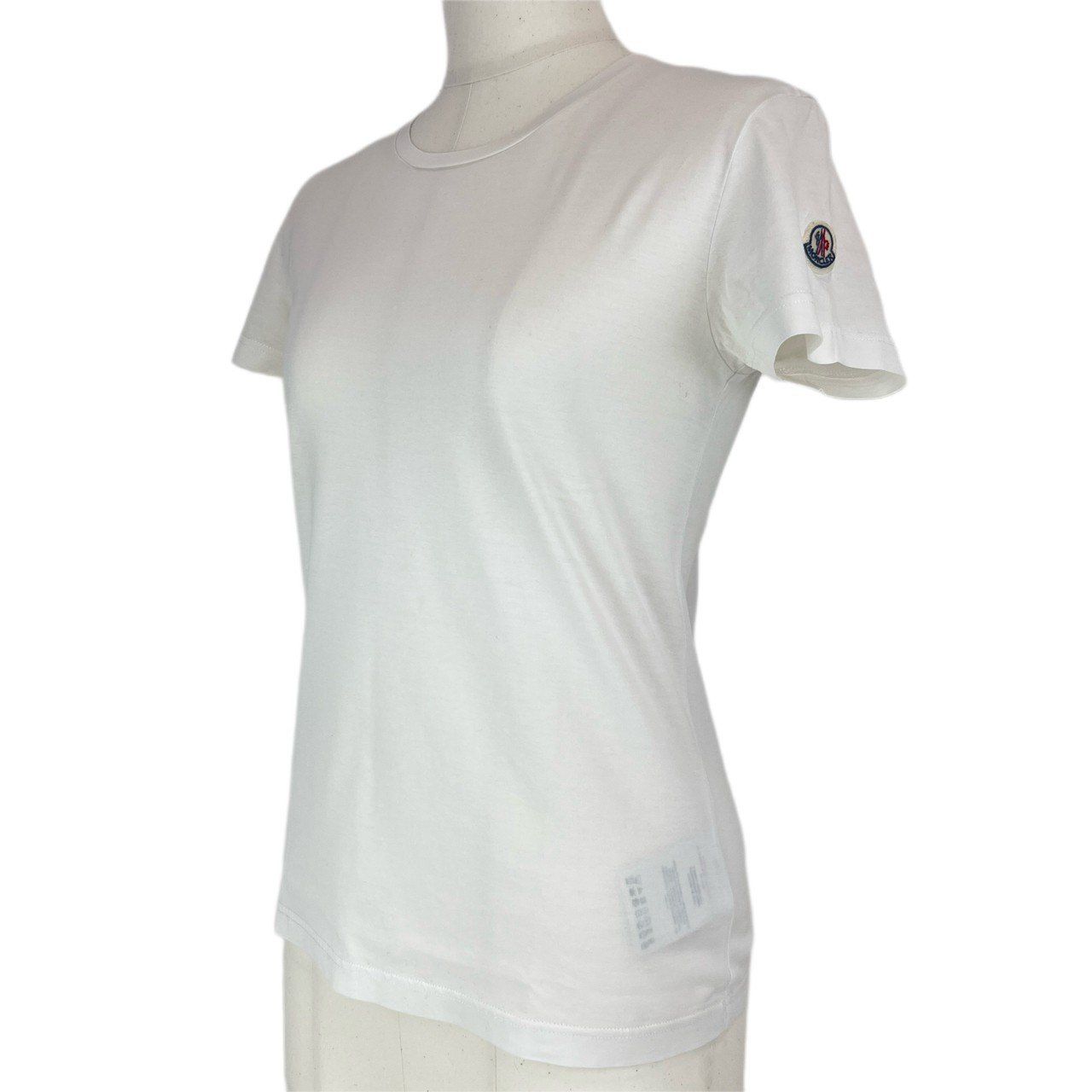 MONCLER モンクレール T-SHIRT GIROCOLLO E10938086200 8390X コットン ホワイト Tシャツ レディース