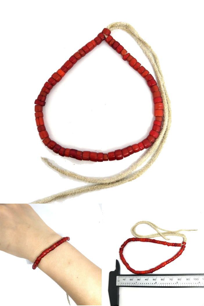 rym-217 アンティークビーズブレスレット手首のサイズ19ｃｍの方