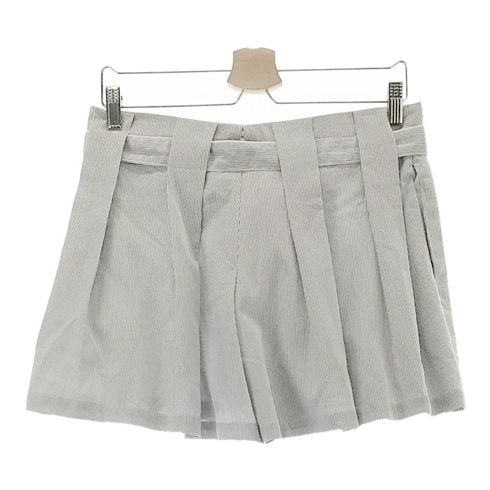 サイズ M MARK-LONA マークアンドロナ キュロットパンツ ストライプ柄 グレー系 240101075598 ゴルフウェア レディース ストスト