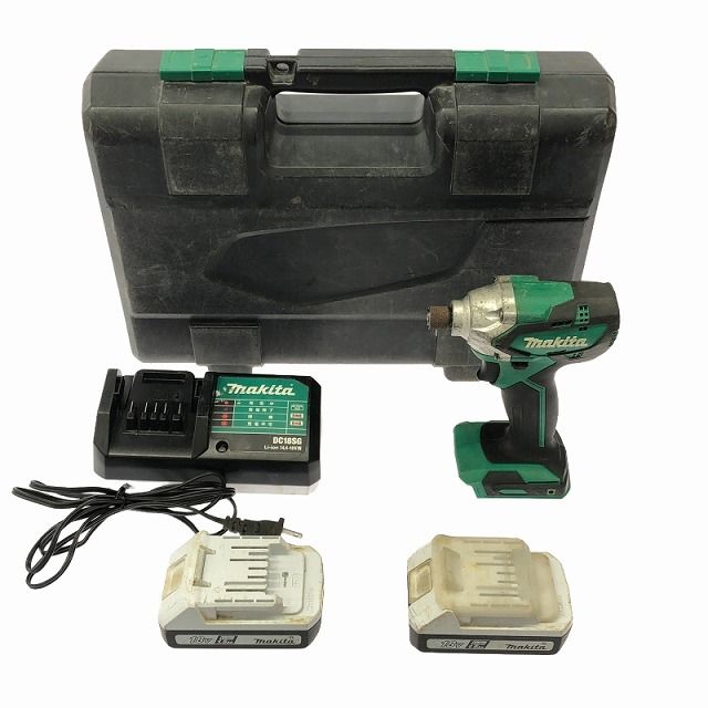 ☆中古品☆ makita マキタ 18V 充電式インパクトドライバ MTD02DSX バッテリー2個(18V 1.5Ah)付き 充電器(DC18SG)付き  101251 - メルカリ