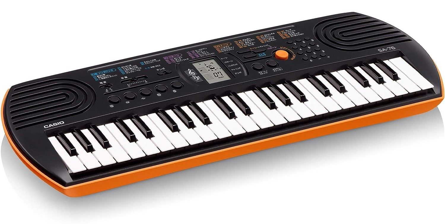 未使用☆カシオ(CASIO) 電子キーボード SA-76 44ミニ鍵盤 ブラック