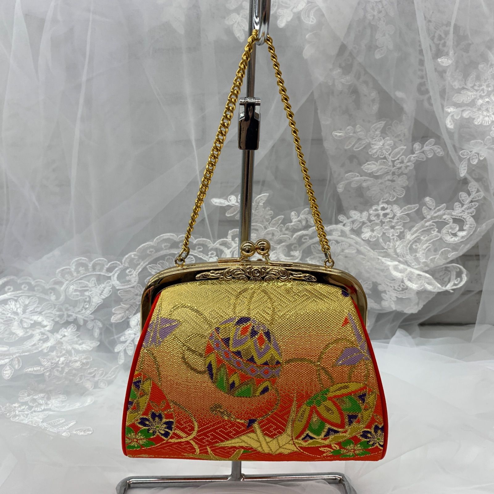 【専用 超美品】七五三帯草履バッグ小物セット 和装小物 七五三 女の子 バック・帯締め・草履3点セット