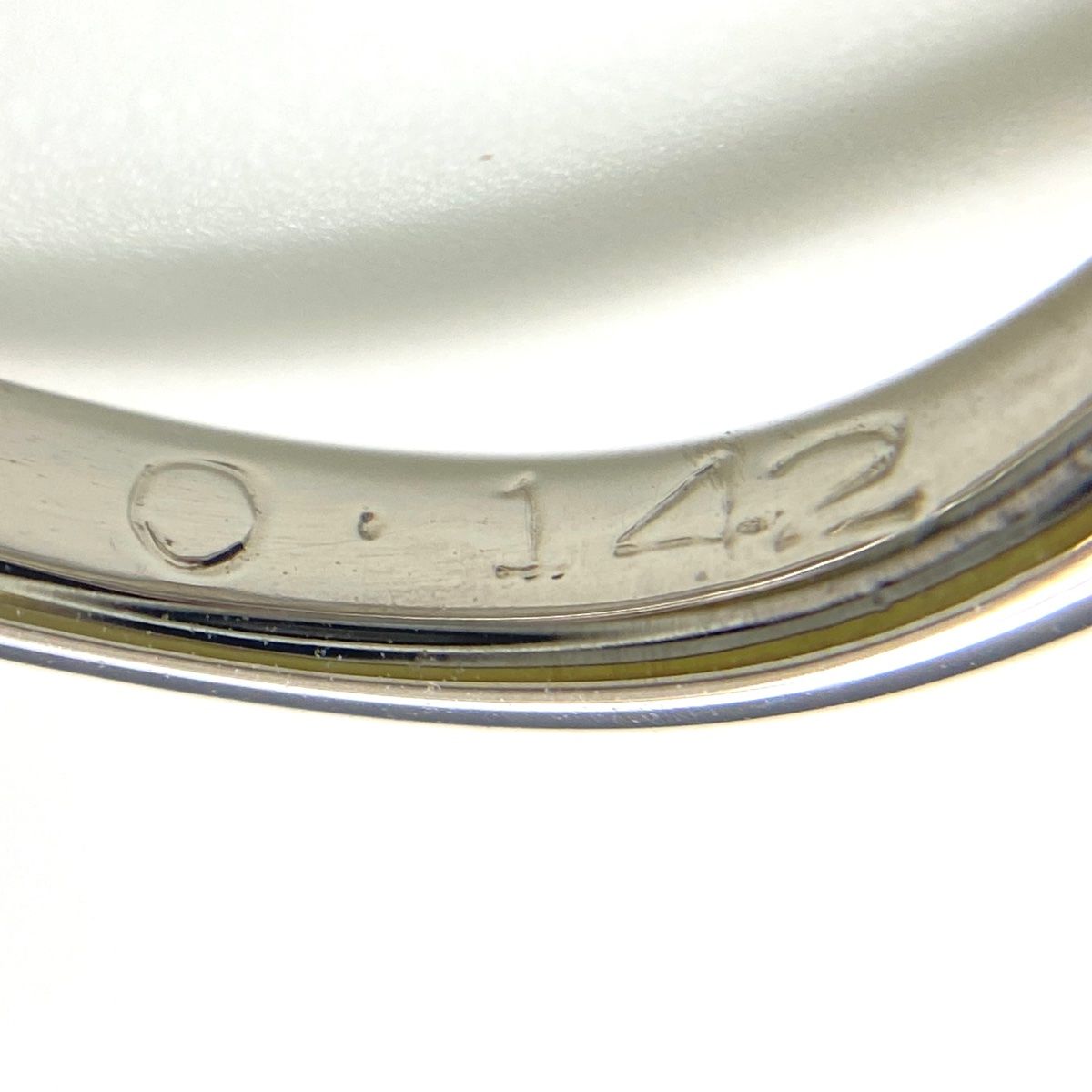 ヨンドシー 4℃ ダイヤモンド デザインリング プラチナ 指輪 リング 7号  