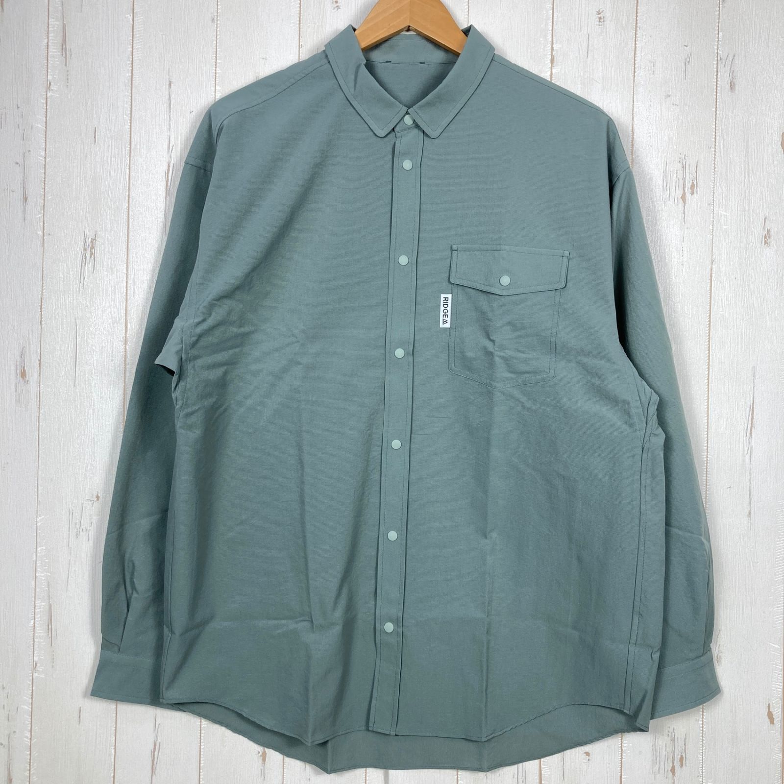 Men s S グリーン系 Ridge Mountain Gear リッジマウンテンギア ベーシック ロングスリーブ シャツ Basic Long Sleeve Shirt Sage Green ポリエステル ウェア トップス イ
