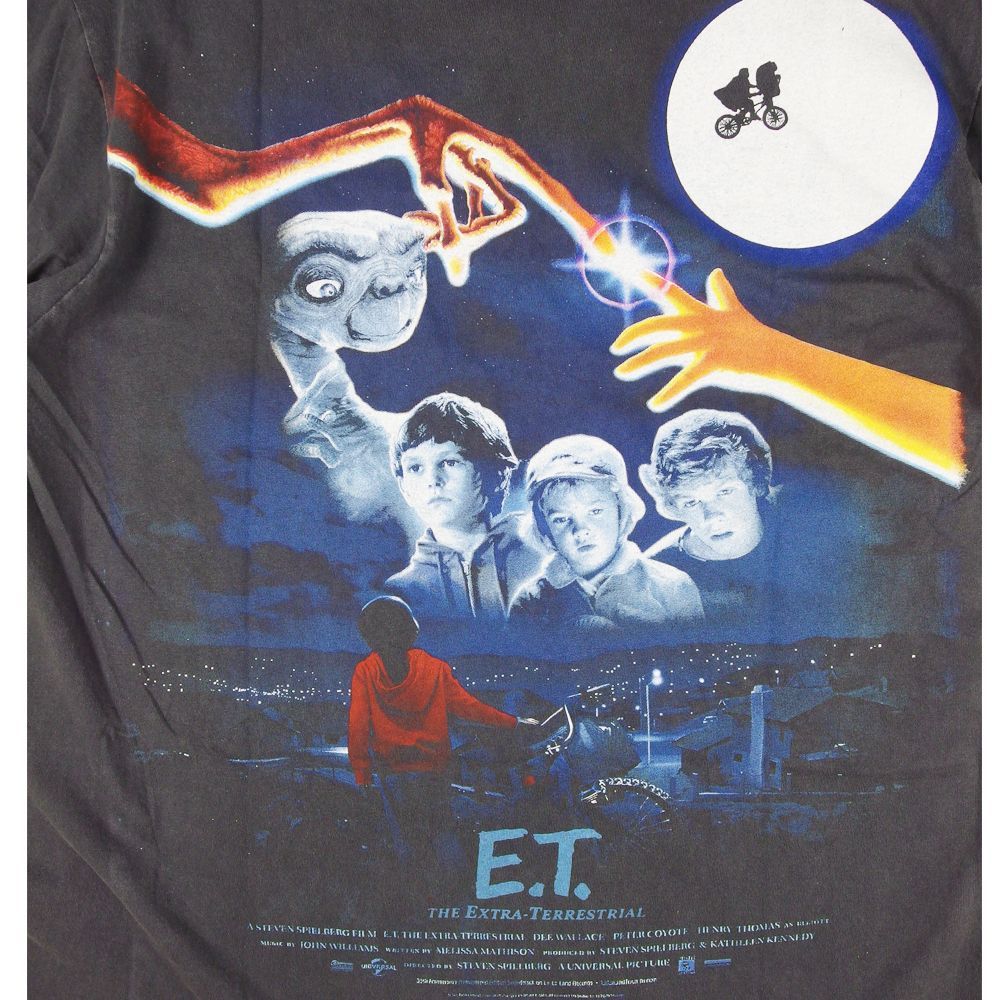 233 ET Tシャツ 半袖 USA 1982年 アメリカ SF映画 ムービーT ブラック 