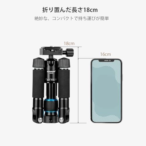 360度のボールヘッドとバッグ付き