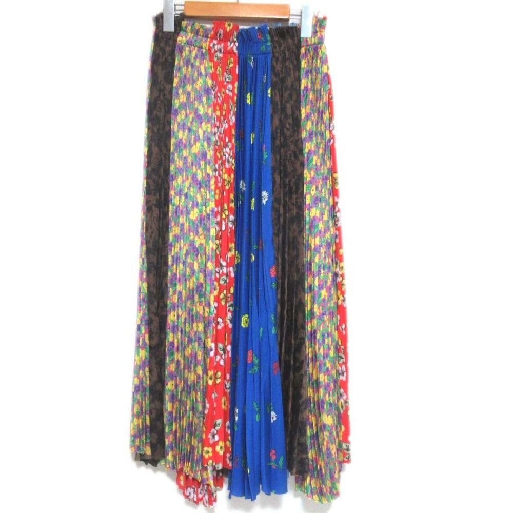 BALENCIAGA フラワープリント プリーツスカート　【美品】 ライトブルー の ウィメンズ プリーツ ミニスカート | Balenciaga JP