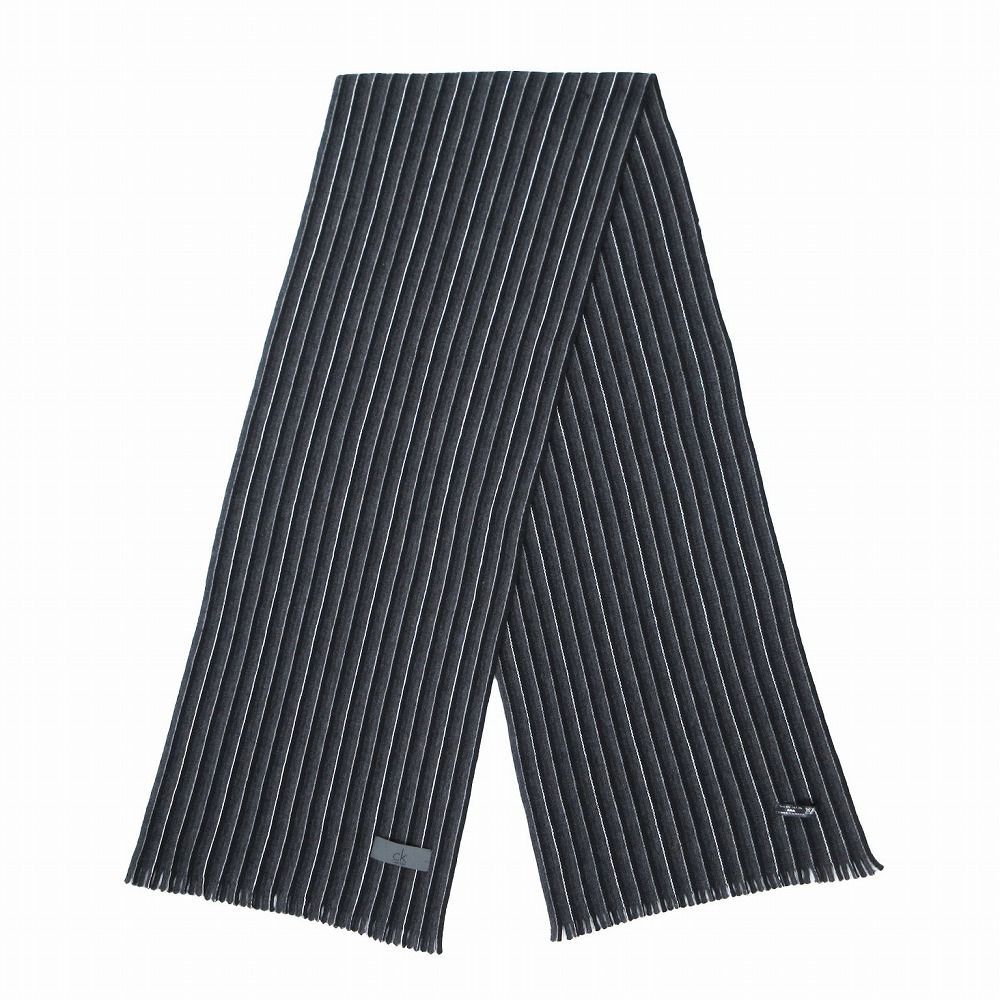 新品 2.9万 カルバンクライン ウール ストライプ ニット M 青 緑 【I43113】 CK CALVIN KLEIN メンズ 秋冬 セーター カジュアル 長袖 カルバンクライン ストライプ 新品 グレー マフラー オーバー