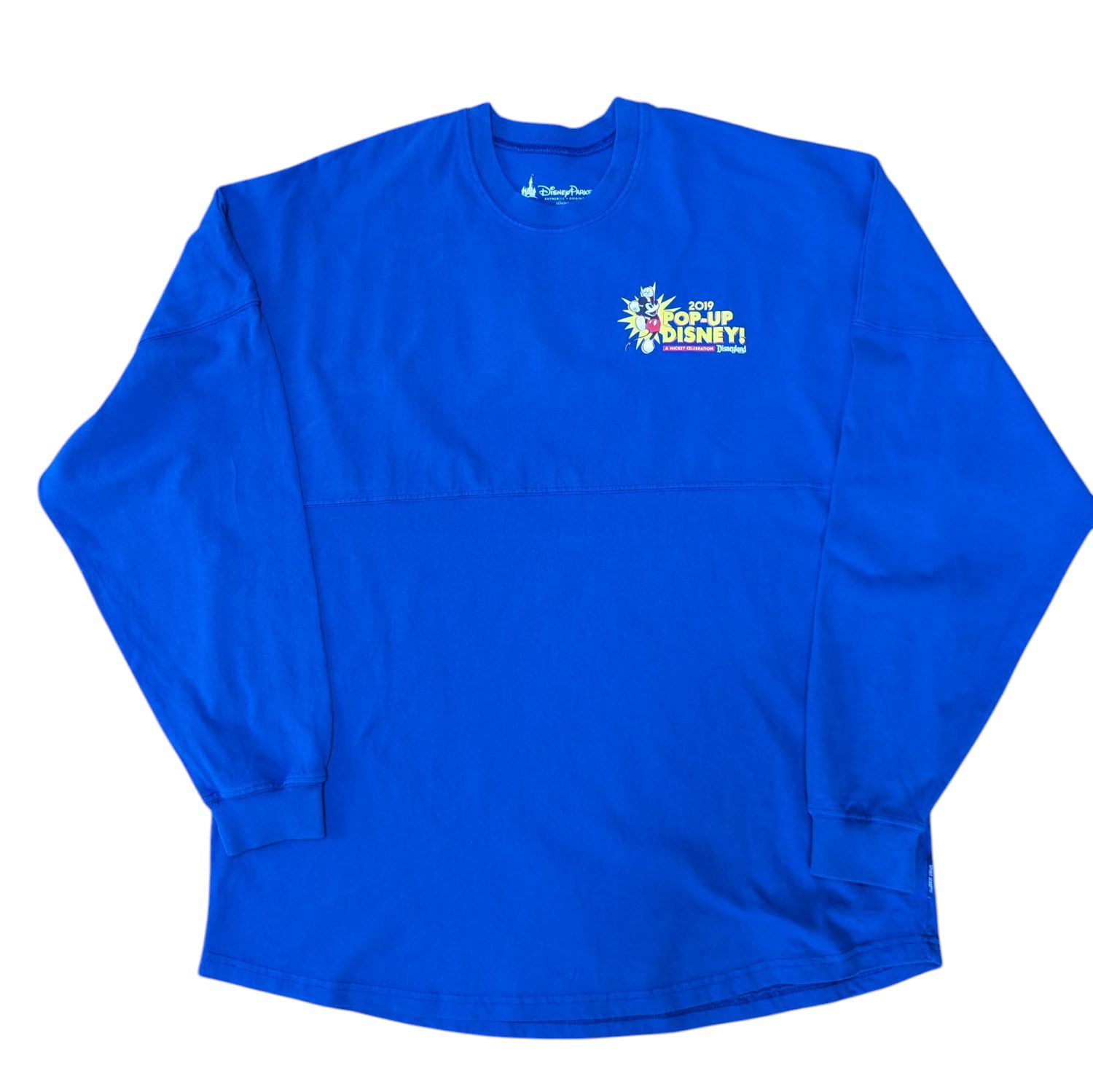 未使用　USディズニー　スピリットジャージー　長袖Tシャツ　アメリカ 70周年】XL 長袖Tシャツ ロゴ スピジャ スピリットジャージ