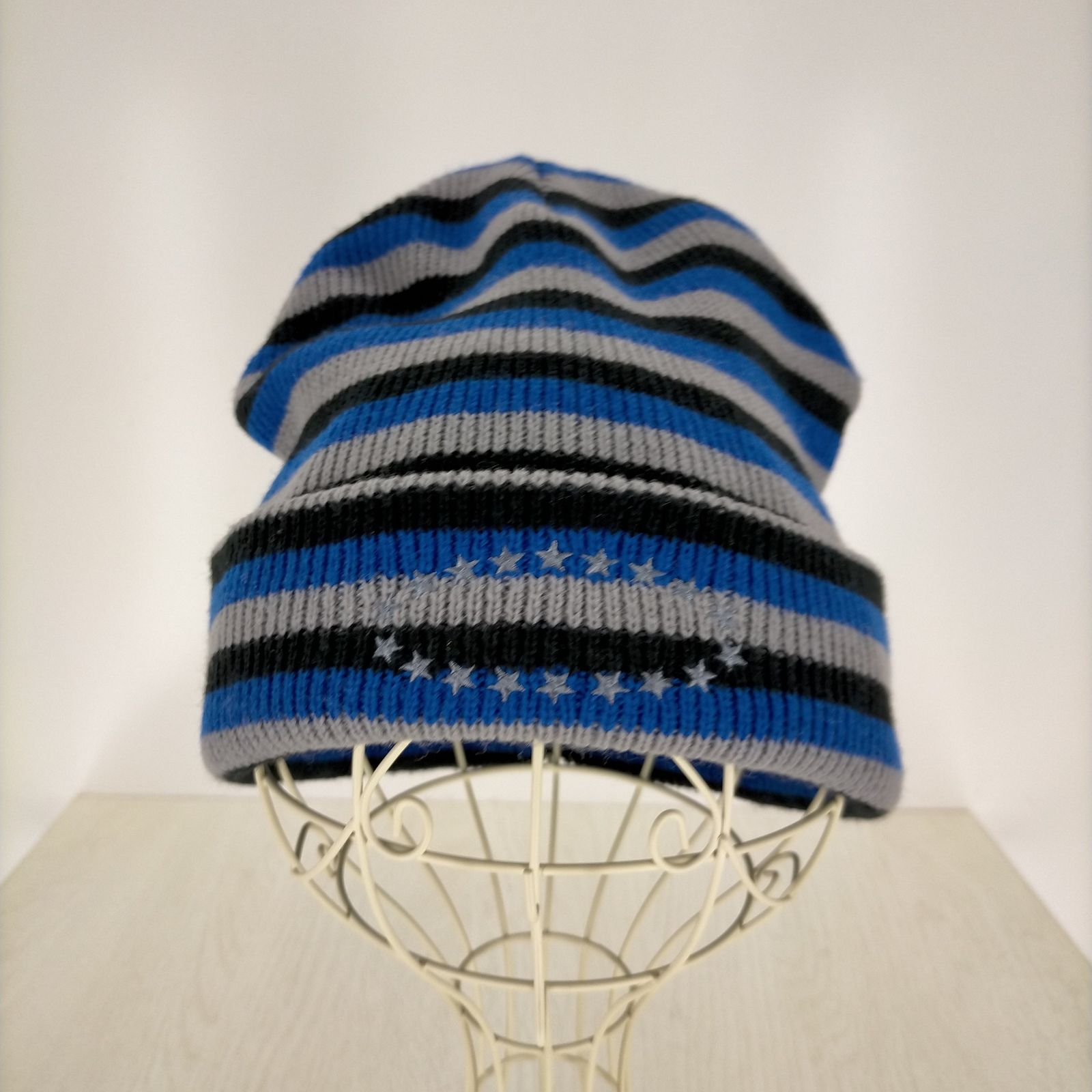 afb ビーニー BORDER KNIT BEANIE（505954157002.jpg）