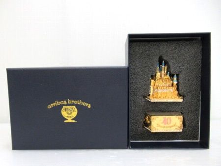 アリバスブラザーズ arribas brothers 40周年 シンデレラ城 小物入れ 高さ9.5×幅6.8×奥行5.3cm BOX付