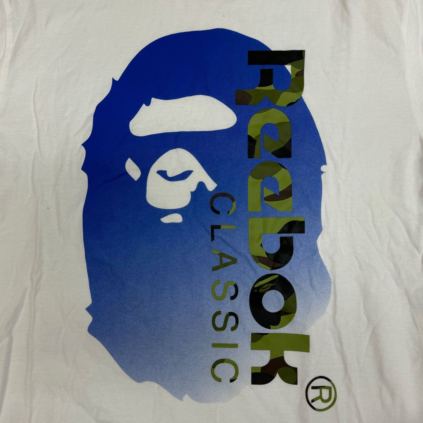 Reebok A BATHING APE コラボ Tシャツ Bape x Mita Sneakers x Reebok Classic Collection Tee White