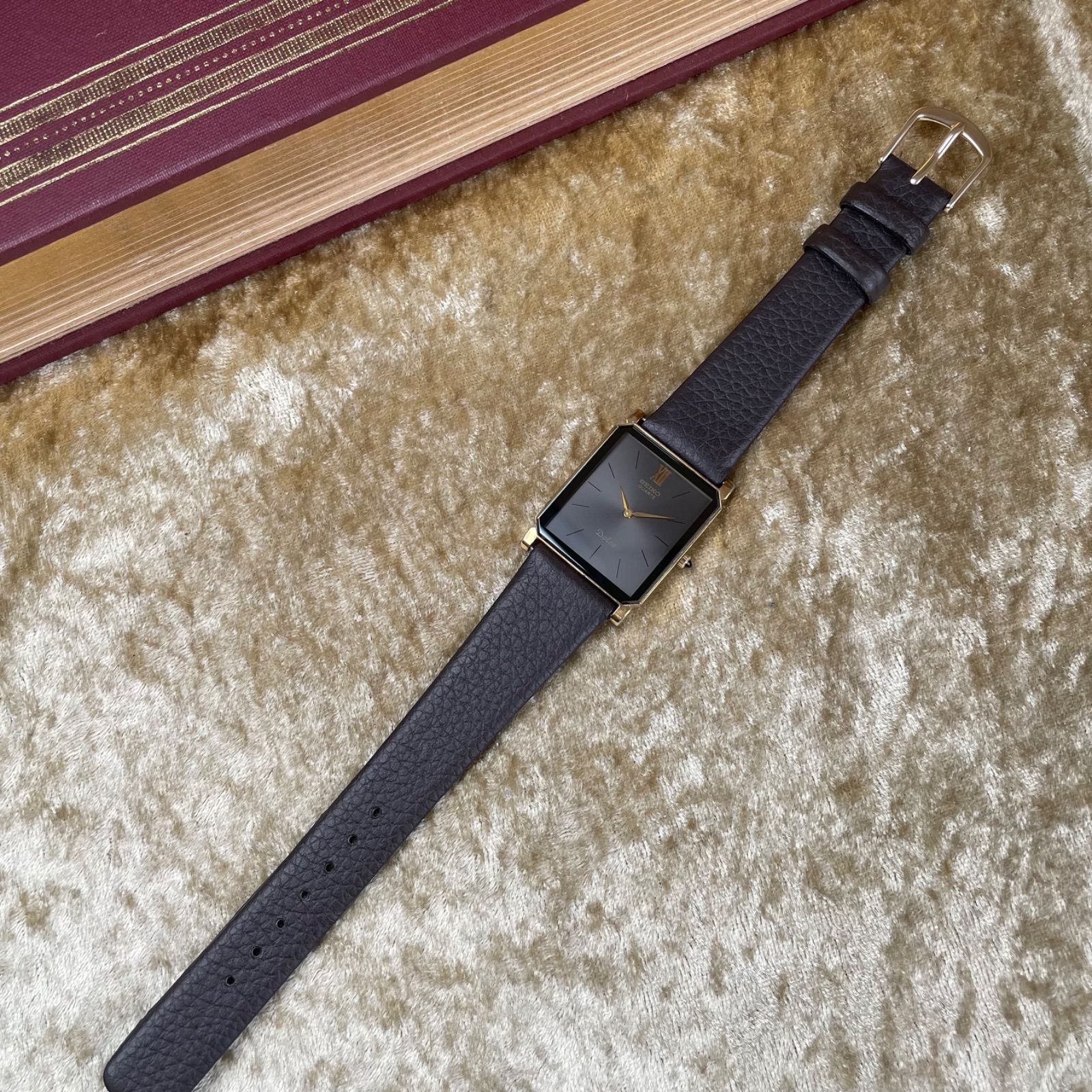稼働】SEIKO セイコー ドルチェ 7730-5040 ダークグレーQZ