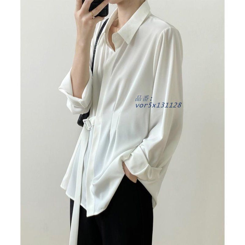 シャツブラウス 長袖