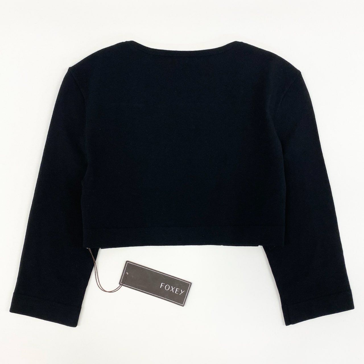 フォクシー★38107ボレロ レディースクエア38ブラック 定価93500円 38107 Bolero 