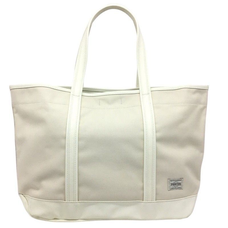 PORTER【ポーター】トートバッグL ポーチ付き キャンバス アイボリー
