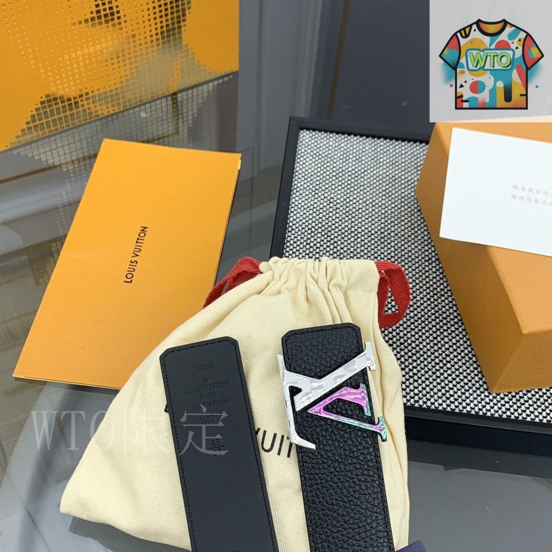 今日WTO】Louis Vuitton ルイヴィトン レザーベルト-XH47 - メルカリ