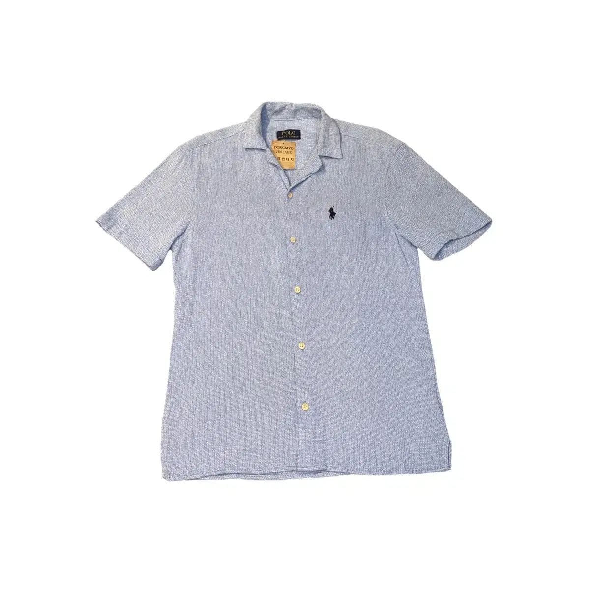 ポロ Ralph Lauren ラルフローレン リネン シャツ 青