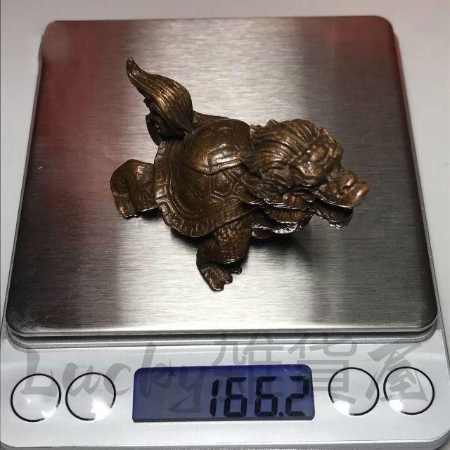 銅器 八卦竜亀 茶道 茶寵 風水 開運 装飾品 工芸品 置物 - メルカリ