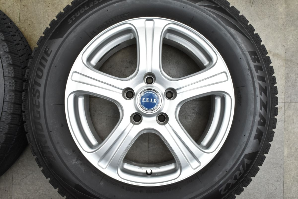 2018年製 バリ溝 FEID 16in 6.5J +38 PCD114.3 ダンロップ ウィンター 