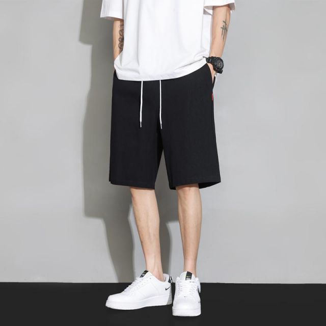 種類60：XL/J：ブラックブラック メンズ ファッション 服 男性用 オシャレ シンプル 大人 かっこいい 大きいサイズ ストリート 紳士服 綿 パンツ 夏 薄手 速乾 スーツ 五分丈 アウターウェア ワークウェア カジュアル