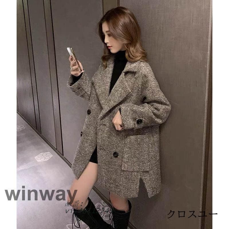 赤字覚悟!チェスターコート レディース 秋冬 ミディアム丈 ラシャコート スーツオーバー アウター通勤 着痩せ 韓国風 オシャレ
