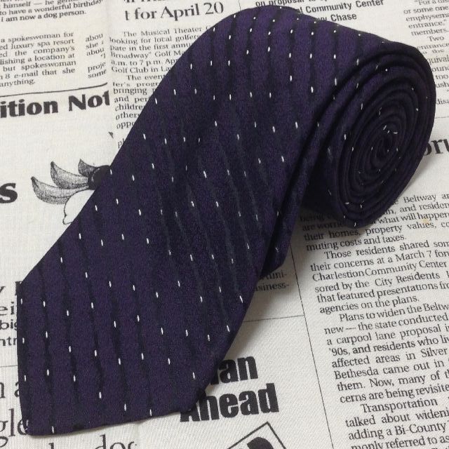 アニエスべー agnes b. 微光沢 ネクタイ イギリス製 シルク パターン柄 ミックス H-006803 ゆうパケット