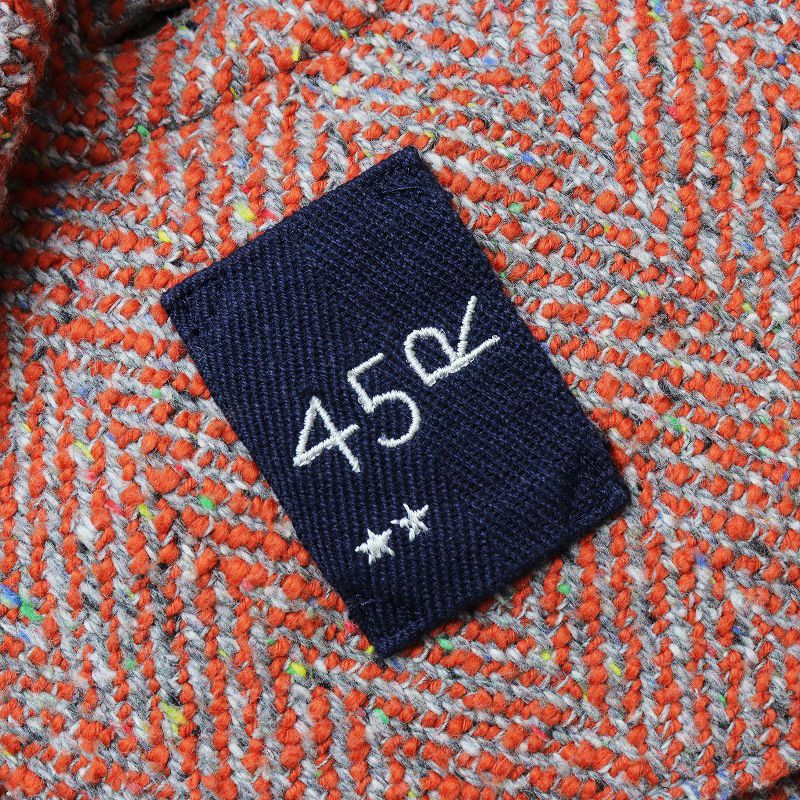 【美品】45rpm　フォーティファイブアール ヘリンボーン　ツイードジャケット 美品】45rpm フォーティファイブアール ヘリンボーン ツイード