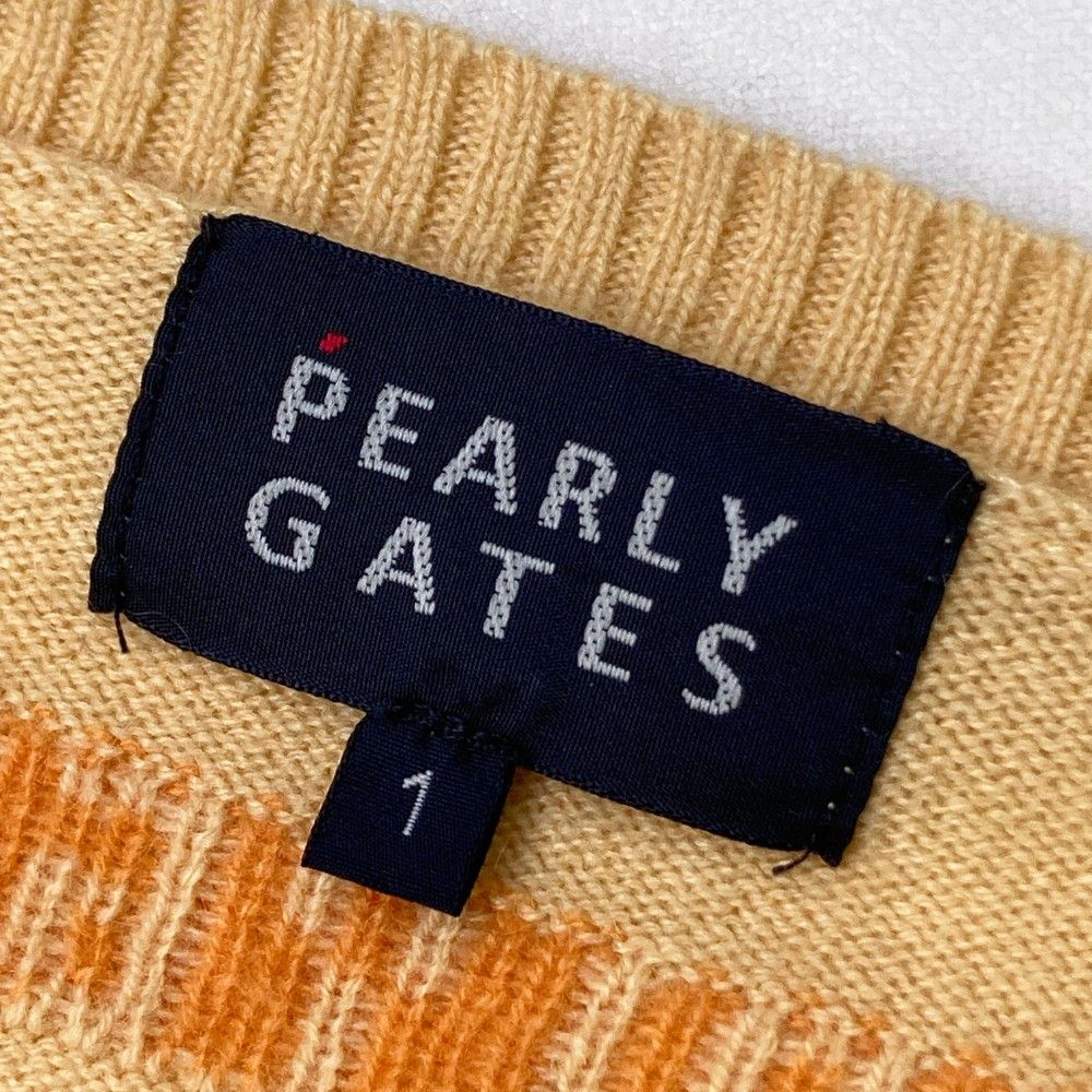 サイズ：1 PEARLY GATES パーリーゲイツ カシミヤ ニットセーター