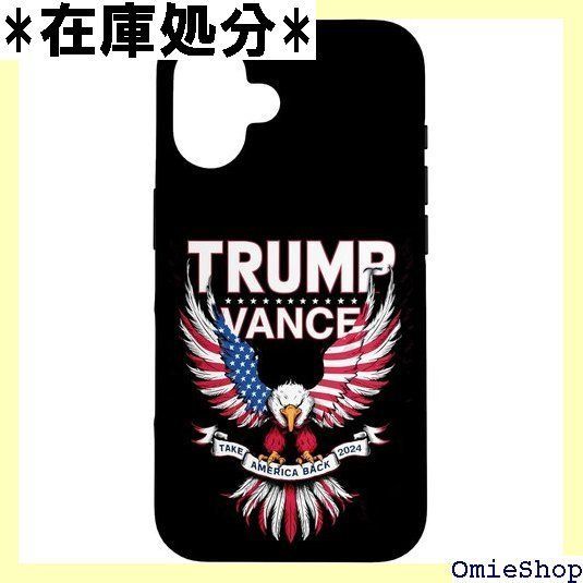 Trump Vance 2024 イーグル アメリカ国旗 アメリカを取り戻す スマホケース iPhone 16 用 2766