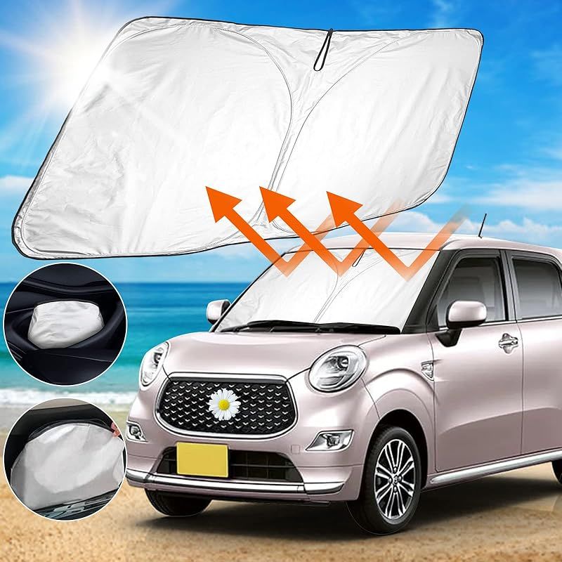 SHAOHAO トヨタ・ピクシスジョイ 車用サンシェード カーアクセサリ カーシェード 日よけ用品 フロントガラス用 紫外線カット 折り畳み式 簡単取り付け 日差しカット フルカバレッジ ｕｖカー