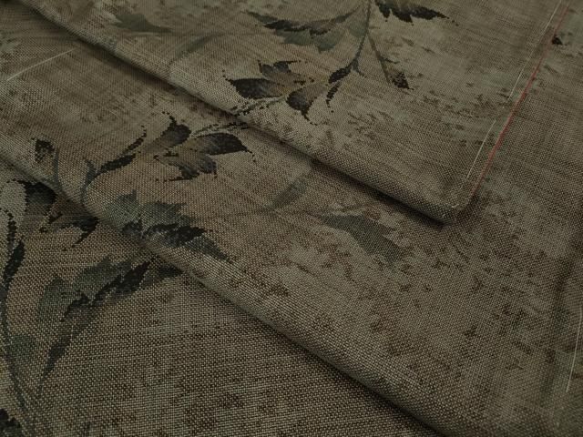 平和屋着物 上 本場大島紬 9マルキ 枝葉文 ♥ DZAB0117kh5