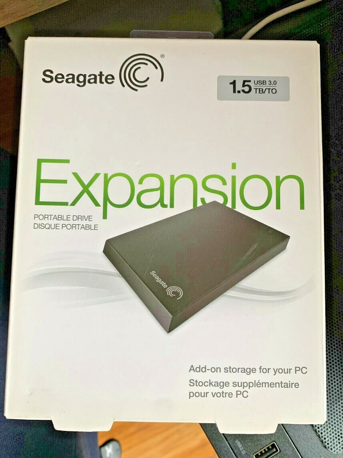 Seagate Expansion 1.5TB Ptable ハード ドライブ - 即時出荷